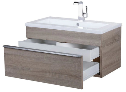 Trough 30" Wall Mount Modern Bathroom Vanity