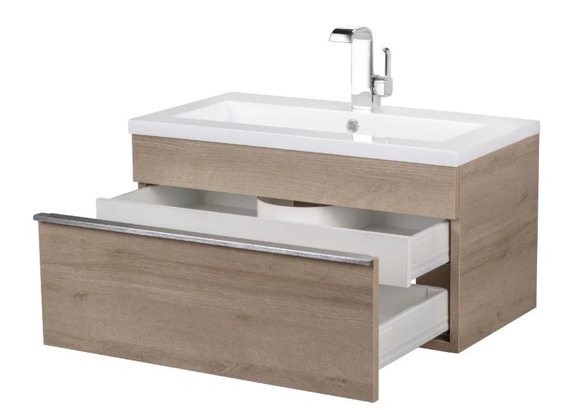 Trough 30" Wall Mount Modern Bathroom Vanity