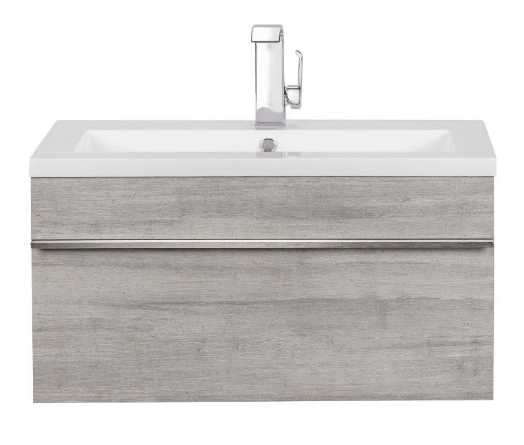 Trough 30" Wall Mount Modern Bathroom Vanity