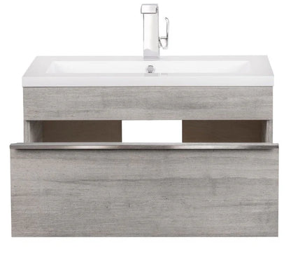 Trough 30" Wall Mount Modern Bathroom Vanity