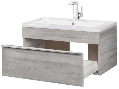 Trough 30" Wall Mount Modern Bathroom Vanity