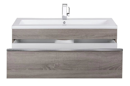 Trough 42" Wall Mount Modern Bathroom Vanity