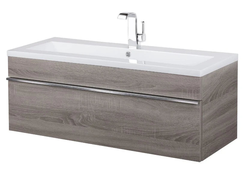 Trough 42" Wall Mount Modern Bathroom Vanity