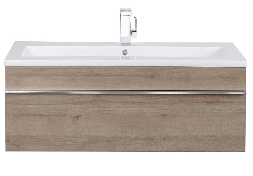 Trough 42" Wall Mount Modern Bathroom Vanity