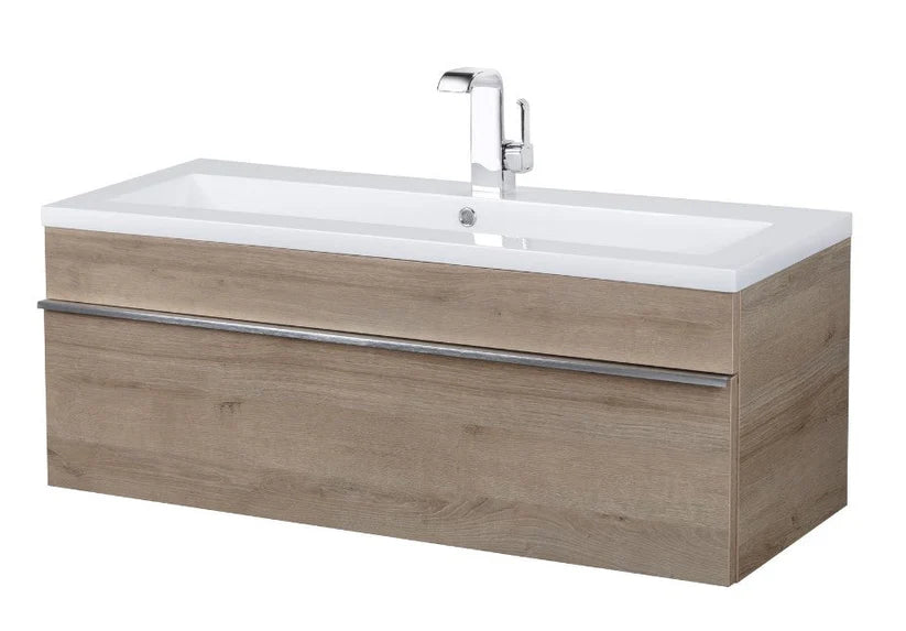 Trough 42" Wall Mount Modern Bathroom Vanity